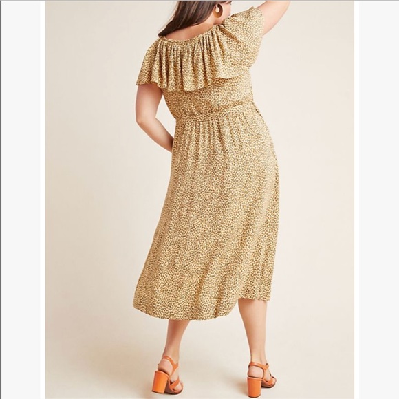 Anthropologie Bolano Leopard Midi Dress - Picture 5 of 8